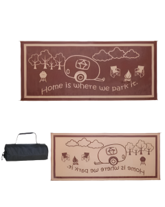 Outdoor Reversible Patio Mat Coffee