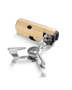 Camping Cassette Gas Stove 2600W Burner with Electronic Ignition Khaki