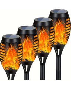 Solar Flame Lights Outdoor Garden Torch (4 Pack)