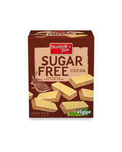 1x 180g Box of Sugar Free Cocoa Wafers Biscuits - Suitable for Diabetics - Product of Bulgaria