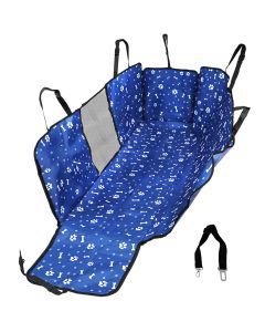 Pawz Pet Back Car Seat Cover Hammock Non-Slip Dog Puppy Cat Waterproof Rear Blue