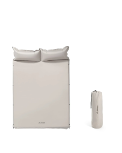 Self-Inflating Camping Mattress with Built-In Pillow Grey