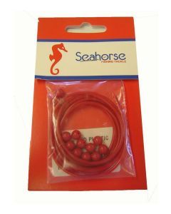 Seahorse Red Plastic Whiting Tube & Beads