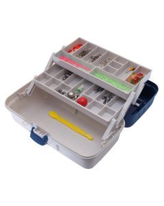 Jarvis Walker 2 Tray Fishing Tackle Box With 300 Pieces Of Tackle - Tackle Kit