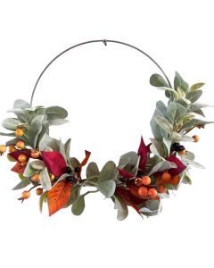 Autumn Floral Wreath Red & Golden Berries