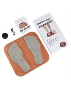Rechargeable 3D Foot Massager Pad – Foldable Acupressure Mat  – Orange
