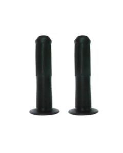 Bulletproof 140mm Mountain Bike Mushroom Grips with end plug Black