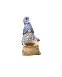 Gnome Garden Statue Planter with Drainage Hole