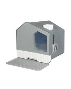 Pawz Fully Enclosed Cat Litter Box Mat Kitty Toilet Trapping Odour Control Basin