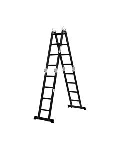 Traderight Multi Purpose Ladder Aluminium Folding Platform Extension Step 4.7m