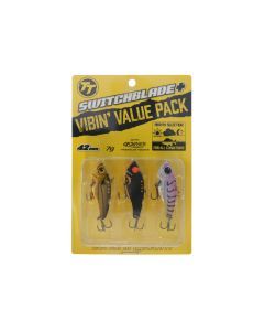 TT Lures 42mm Switchblade+ Vibin' Value Pack - 3 Lure Multi-Pack
