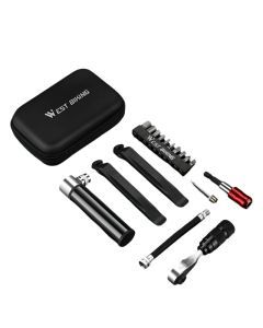 Bike Repair Tool Kit with Pump and Bag