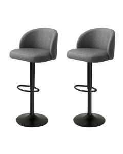 Levede 2Pcs Salon Stool Swivel Bar Stool Barber Chair Adjustable Hydraulic Lift