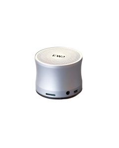 Portable Bluetooth Speaker Dual Bass Stereo Waterproof (Silver)