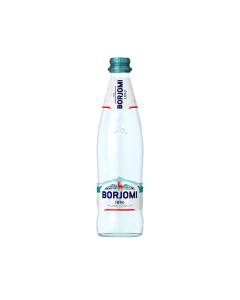 Borjomi Naturally Carbonated Sparkling Mineral Water Glass Bottle - 500ml (Product of Georgia)
