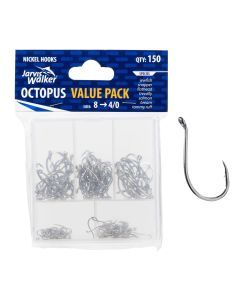 Jarvis Walker Assorted Octopus Hook Pack - 150 Pce Value Pack
