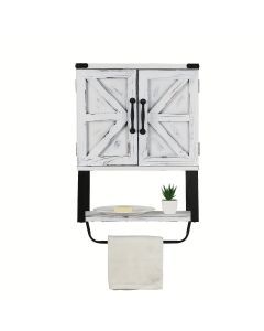 Wall Bathroom Cabinet with Towel Shelf