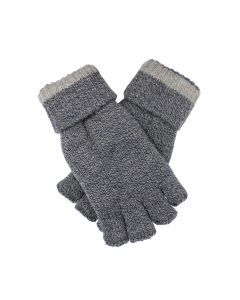 Dents Mens Shooting Gloves - Navy Marle (3M Thinsulate Lined Fingerless Hunting Tactical Gloves)