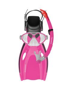 Mirage Comet Kids Snorkel Mask and Fin Set Pink Size S/L