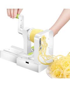 Foldable Vegetable Spiralizer with Extra Blade Box