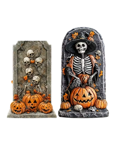 Halloween Tombstone Decorations Set for Outdoor Display