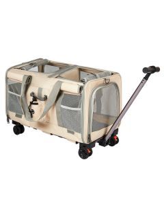 Pawz Pet Stroller 4 Wheel Portable Rolling Foldable Dog Cat Travel Carrier Bag