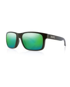 Tonic Mo Polarised Sunglasses with Glass Green Mirror Lens and Matte Black Frame