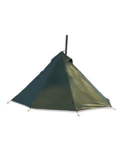 Tipi Hot Tent with Chimney Window Bushcraft Green