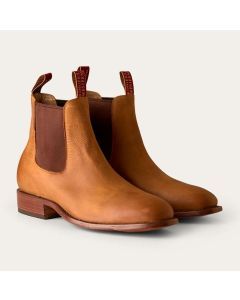 Ringers Western Kununurra Mens Leather Chelsea Boots - Tan (D Width)