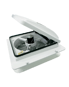 MaxxFan Plus with Thermostat, Power Lift, Rain Sensor and Remote