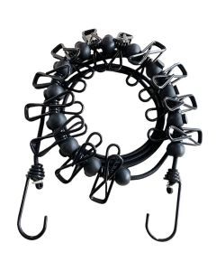 Camping Clothes Drying Rope with 12 Clips