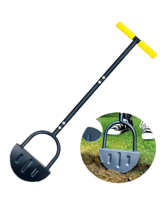 Full Steel Stand Up Garden Edger: Efficient Lawn Trimming with T Grip