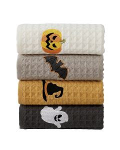 Halloween Cotton Towels Set (4-Pack)