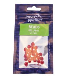 25 Pack of Jarvis Walker Large Red Fish Attractor Beads