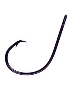 5 Packets of Eagle Claw Lazer Sharp L702 Platinum Black Fine Wire Circle Hooks