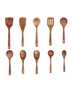 Teak Non-Stick Heat Resistant Cookware Set (10pcs)