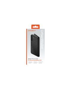 Cygnett UrbanWallet Case Samsung Galaxy A25 Wallet Cover Card Slots Stand in Black