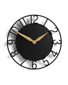 Newgate Time Traveller Wall Clock-Black