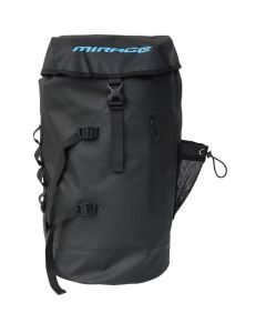 Mirage Deluxe 35-litre Roll-Top PVC Dry Bag Backpack Black