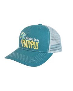 Platypus Fishing Lines Dark Teal/Light Grey Premium Trucker Cap