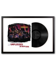 Framed Nirvana MTV Unplugged Vinyl Album Art