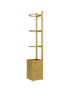 3-Layer Sports Equipment Rack - Gold