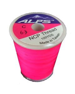 Alps 100yds of Luminous Red Rod Wrapping Thread - Size C (0.2mm) Rod Binding Cotton