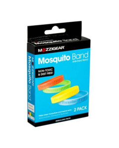 Mozzigear Mosquito Band Repellent Wrist Band Camping Hiking Non-Toxic 2pk