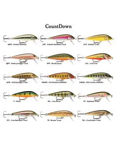 7cm Rapala Countdown Sinking Hardbody Balsa Fishing Lure