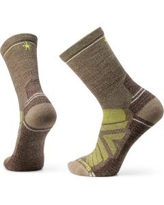 Smartwool Mens Merino Wool Blend Hike Light Cushion Crew Socks in Military Olive