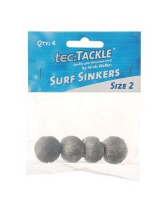 4 Pack of Jarvis Walker Size 2 Surf Sinkers