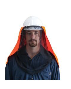 Uveto Micro Mesh Net 'N Shade Hat Attachment Hi Vis Orange