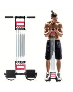 1pc Multifunctional Spring Pedal Puller - Adjustable Fitness Tensioner(Black)