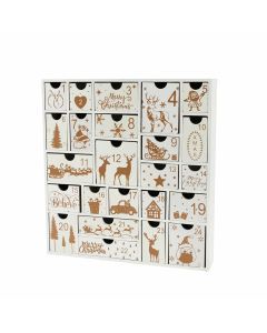 Christmas Wooden Advent Calendar with 24 Drawers